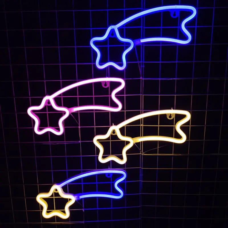 LED Meteor Neon Light Home Creative Modeling Light Pendant Neon Light Decorative Light Bedroom Decorations
LED Meteor Neon Light Home Creative Modeling Light Pendant Neon Light Decorative Light Bedroom Decorations