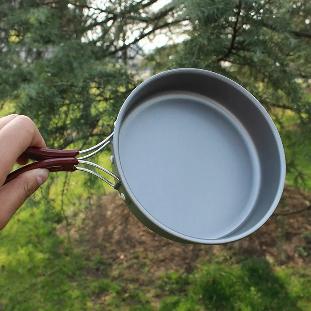 Outdoor Pot Camp picnic frying pan portable single cookware camping aluminum utensils nonstick cauldron camp kitchen 
Outdoor Pot Camp picnic frying pan portable single cookware camping aluminum utensils nonstick cauldron camp kitchen
