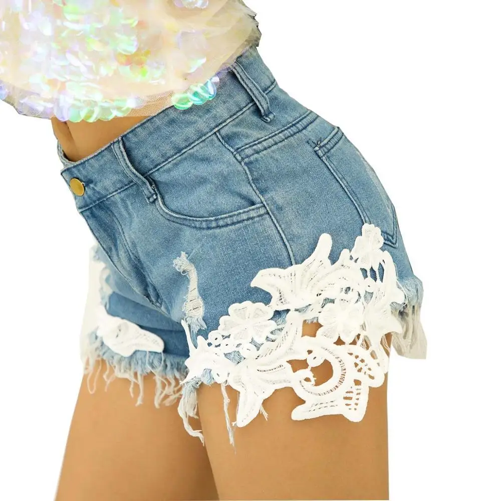 Fashion Women High Waist Jeans Shorts Washed Distressed Shorts Outdress Jeans Denim Club Lace Floral Summer short mujer
Fashion Women High Waist Jeans Shorts Washed Distressed Shorts Outdress Jeans Denim Club Lace Floral Summer short mujer