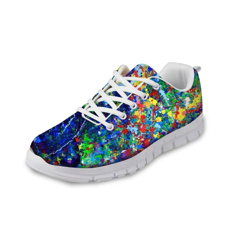 Oil Paint Pattern Women Casual Sneaker Autumn Breathable Mesh Female Flats Lightweight Lace Up Flat Shoes for Girls
Oil Paint Pattern Women Casual Sneaker Autumn Breathable Mesh Female Flats Lightweight Lace Up Flat Shoes for Girls