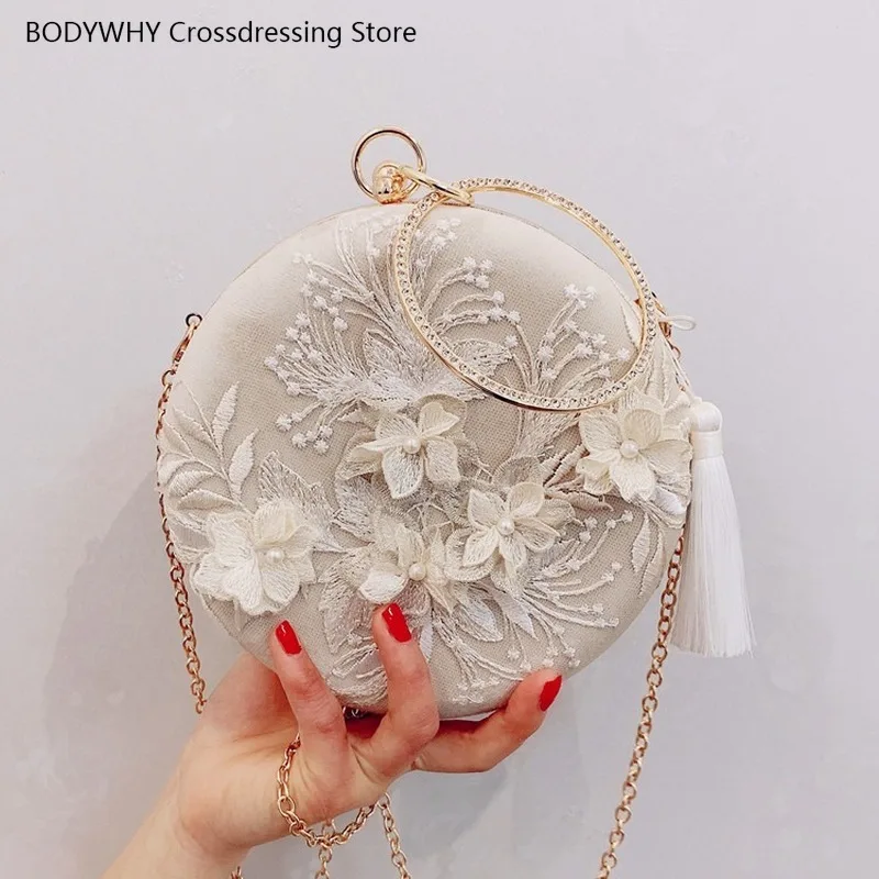 Сумка женская круглая под старину, с вышивкой и кисточками
Сумка женская круглая под старину, с вышивкой и кисточками