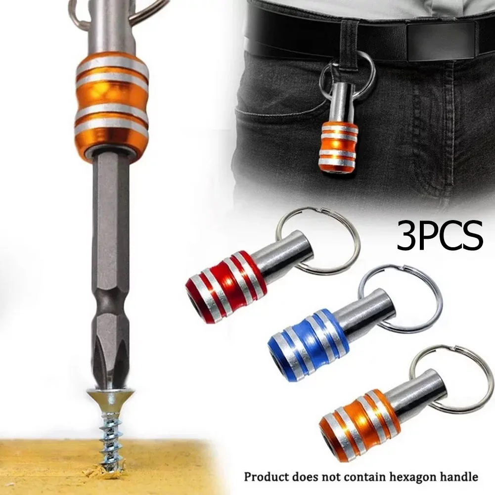 Key Ring Screwdriver Bits Holder Stainless Steel For Electric Driver 3Pcs Keychain Screwdriver Bits Holder
Key Ring Screwdriver Bits Holder Stainless Steel For Electric Driver 3Pcs Keychain Screwdriver Bits Holder