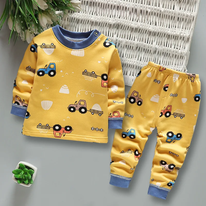 Children's Pajamas Kids Thermal Underwear Set Baby Boy Girl Velvet Thickened Autumn Clothes Pants Boys Girls Pijamas Children 
Children's Pajamas Kids Thermal Underwear Set Baby Boy Girl Velvet Thickened Autumn Clothes Pants Boys Girls Pijamas Children