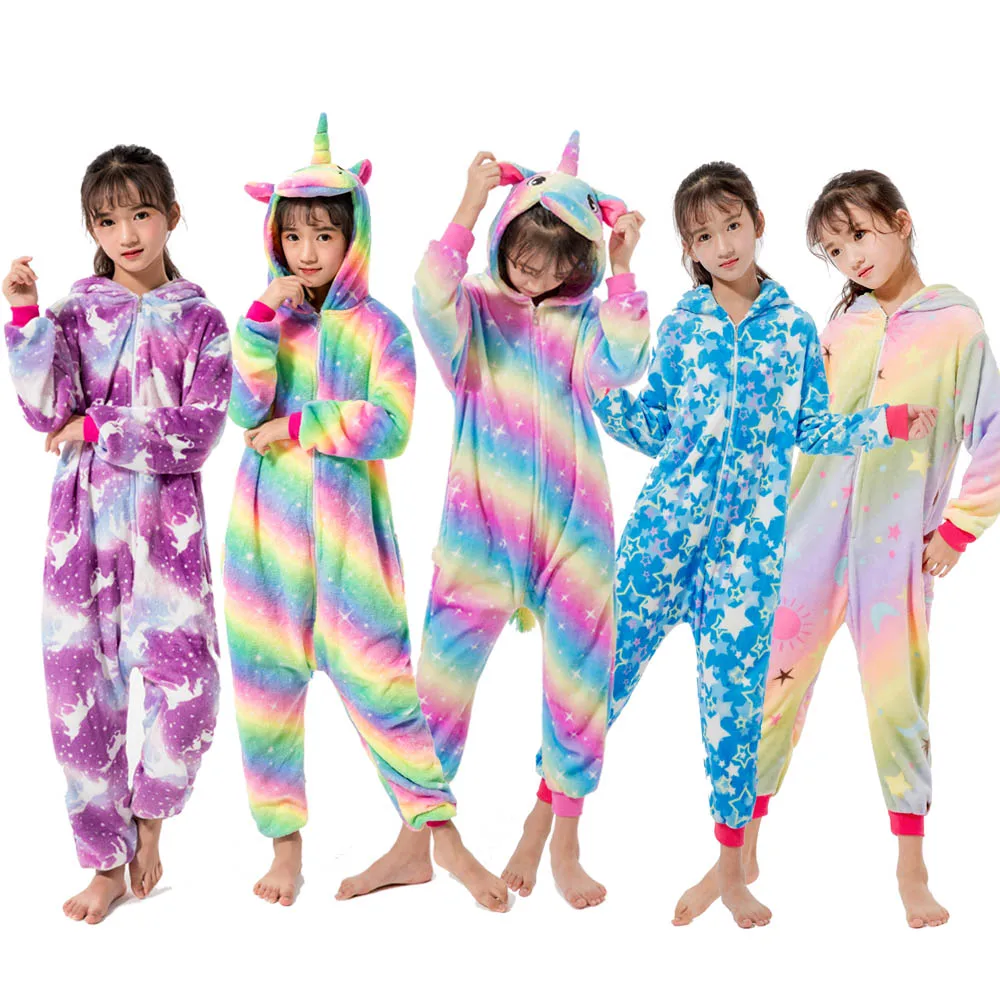 

Baby Girls Boys Sleepwear Animal Penguin Licorne Cosplay Onesie Childrens Unicorn Pajama animal Panda Pyjama Kids Christmas