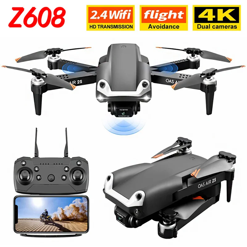 Z608 Drone 4K FPV Wifi Profesional Aerial Photography Remote Control Quadcopter Obstacle Avoidance Aerial Photography MINI Dron
Z608 Drone 4K FPV Wifi Profesional Aerial Photography Remote Control Quadcopter Obstacle Avoidance Aerial Photography MINI Dron