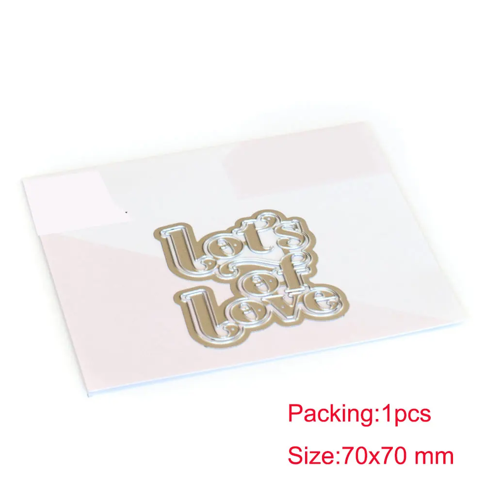 LET'S OF LOVE Patch Cut Metal Die and Stencil Stamps for Scrapbooking Stencil Album Paper Diy Gift Card Decoration Embossed New
LET'S OF LOVE Patch Cut Metal Die and Stencil Stamps for Scrapbooking Stencil Album Paper Diy Gift Card Decoration Embossed New