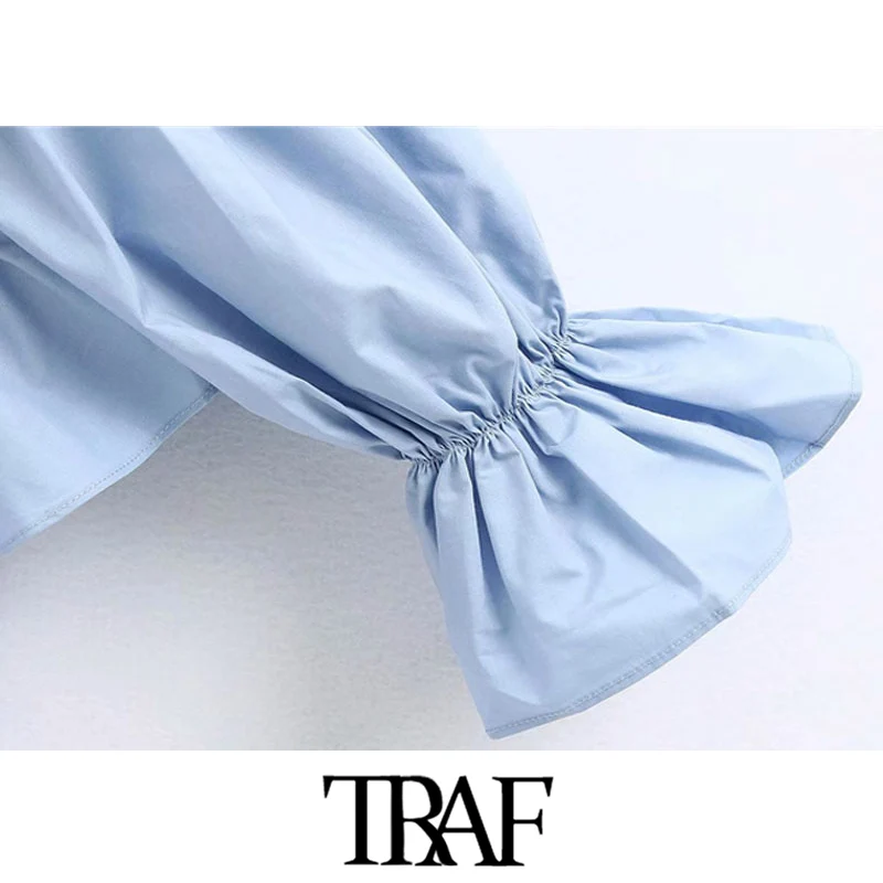 TRAF Women Sweet Fashion Ruffled Pleated Blouses Vintage Square Collar Long Slee Female Shirts Blusas Mujer Chic Tops
TRAF Women Sweet Fashion Ruffled Pleated Blouses Vintage Square Collar Long Slee Female Shirts Blusas Mujer Chic Tops
