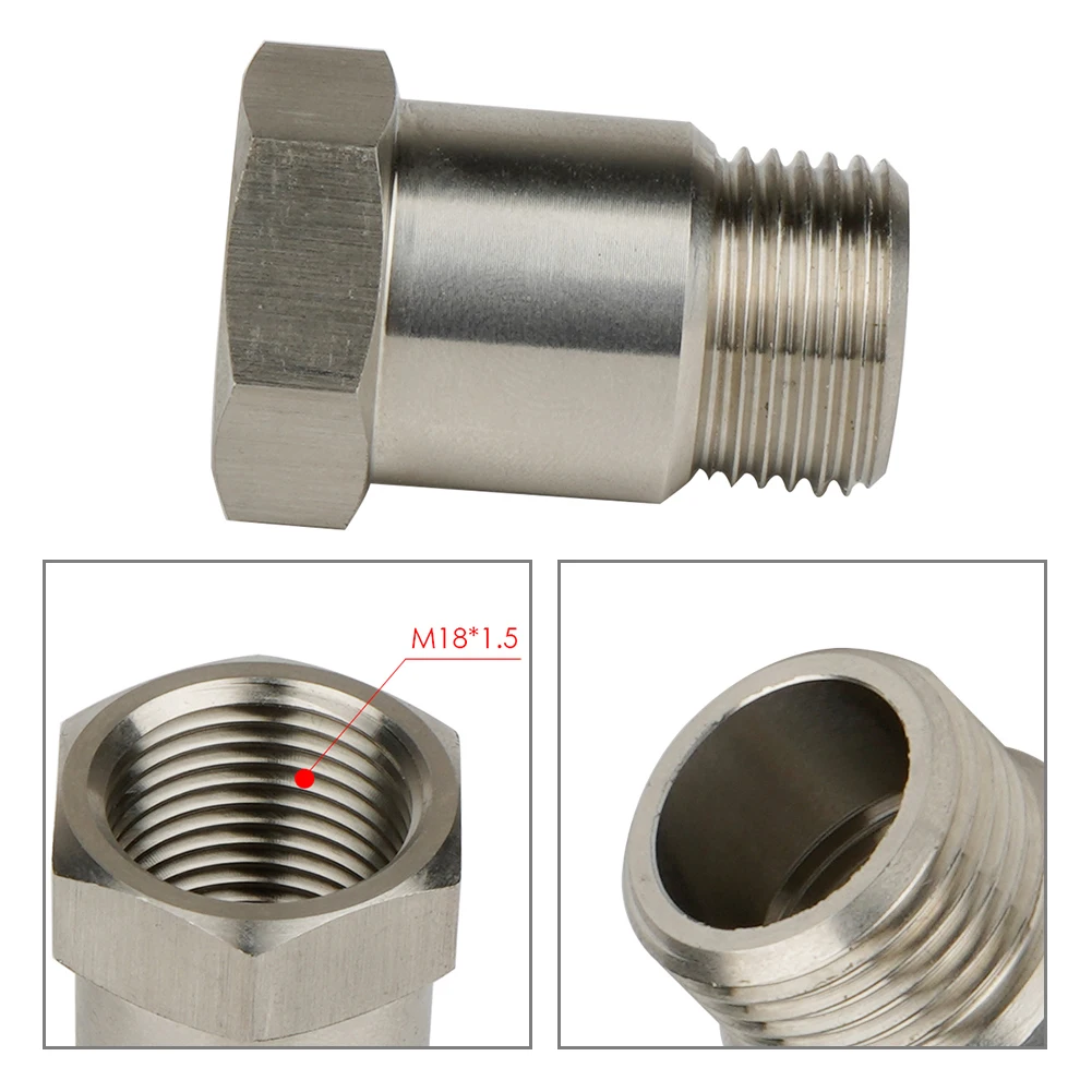 Universal M18x1.5 Car Oxygen Sensor Adapter Auto Vehicle Engine Light Check Extender Truck Refit Spacer Fix Repair Part Accessor
Universal M18x1.5 Car Oxygen Sensor Adapter Auto Vehicle Engine Light Check Extender Truck Refit Spacer Fix Repair Part Accessor