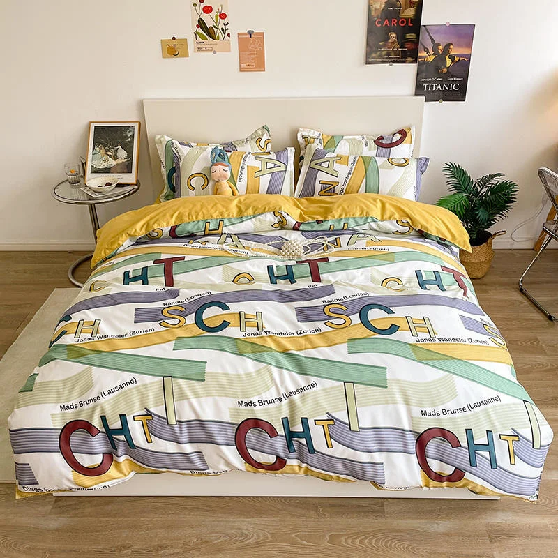 Bed Sheet Set Queen King Size Bedding For Double Bed Cat Flower Pattern Cartoon Style Duvet Cover Sets dekbedovertrek 240x220
Bed Sheet Set Queen King Size Bedding For Double Bed Cat Flower Pattern Cartoon Style Duvet Cover Sets dekbedovertrek 240x220