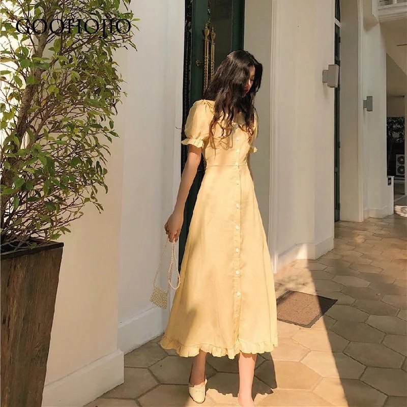 GOOHOJIO 2021 New Spring and Autumn Retro Dresses Women Temperament Midi Dresses for Women Puff Sleeve Women Fashionable Dress
GOOHOJIO 2021 New Spring and Autumn Retro Dresses Women Temperament Midi Dresses for Women Puff Sleeve Women Fashionable Dress