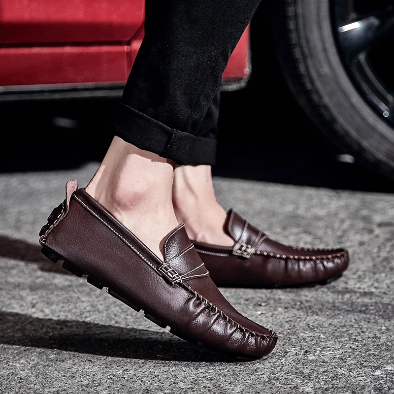 Mens Leather Leisure Soft Comfy Casual Loafers Slip On Shoes Luxury Brand Hand Sewing Moccasins Gentleman Driving Boat Shoes I
Mens Leather Leisure Soft Comfy Casual Loafers Slip On Shoes Luxury Brand Hand Sewing Moccasins Gentleman Driving Boat Shoes I