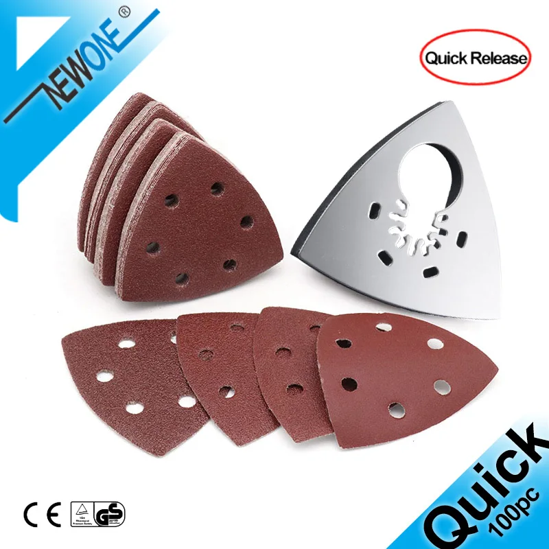 NEWONE Quick-Release Triangular Sanding Pad Oscillating Saw Blade With 75pc Sander Sheet Oscillating Tool Saw Blades Accessories
NEWONE Quick-Release Triangular Sanding Pad Oscillating Saw Blade With 75pc Sander Sheet Oscillating Tool Saw Blades Accessories
