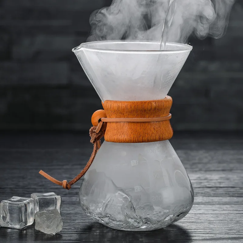 Кофейник ручной капельный 400 мл термостойкая кофеварка посуда для кофе кофейники