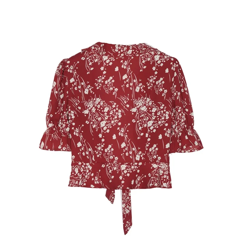 Blouses Shirt Chiffon Summer Floral Print Female V Neck Ruffle Short Sleeve Cadigans Vintage Blusa Shirts Womens Sexy Tops
Blouses Shirt Chiffon Summer Floral Print Female V Neck Ruffle Short Sleeve Cadigans Vintage Blusa Shirts Womens Sexy Tops