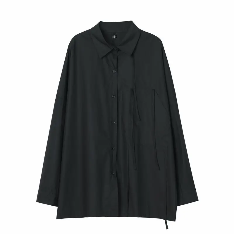Brand Design Japan Style Autumn Women Shirts Cotton Lace Up Dark Loose Long Sleeve Shirt Lady Gothic Owen Streetwear mujer
Brand Design Japan Style Autumn Women Shirts Cotton Lace Up Dark Loose Long Sleeve Shirt Lady Gothic Owen Streetwear mujer