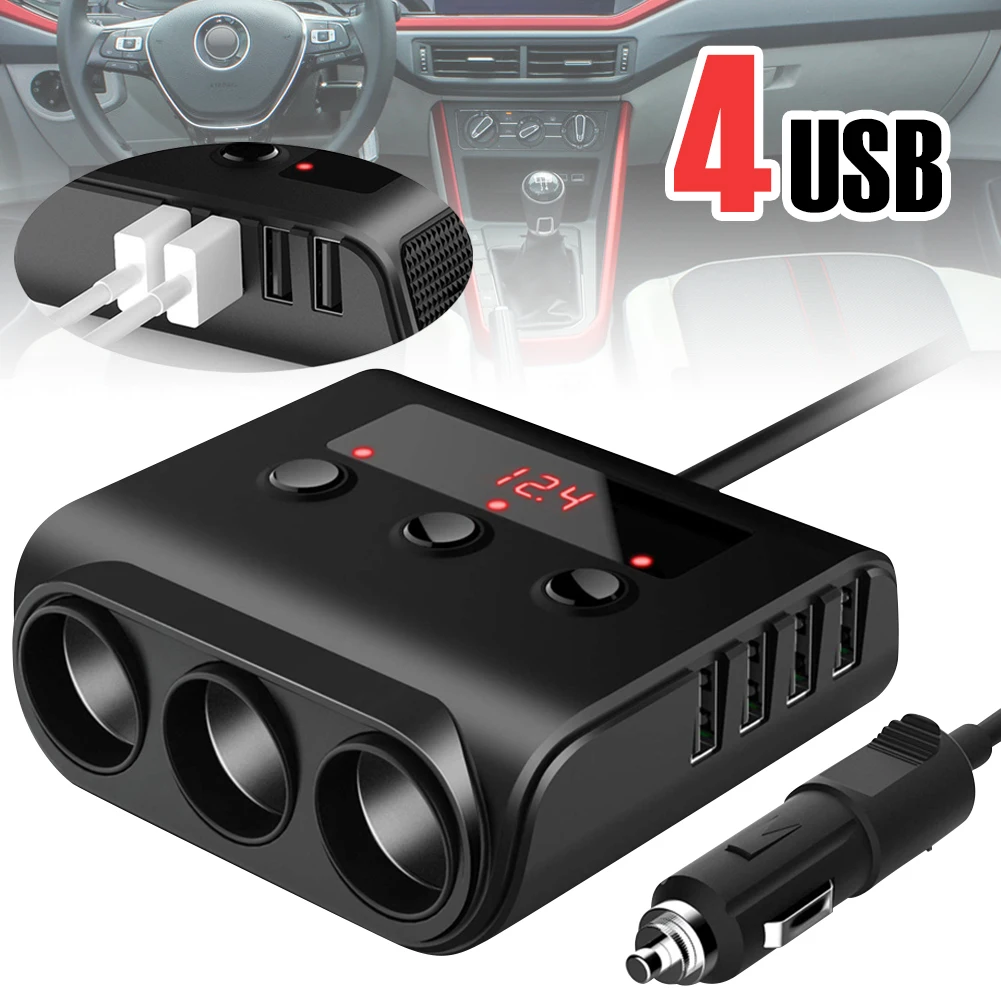 Автомобильный Cigeratte зажигалка с разъемом 12V/24V с 4 Порты USB, светодиодный Мощность Дисплей, 3 независимые Вкл/Выкл кнопка для автомобилей, внед...
Автомобильный Cigeratte зажигалка с разъемом 12V/24V с 4 Порты USB, светодиодный Мощность Дисплей, 3 независимые Вкл/Выкл кнопка для автомобилей, внед...