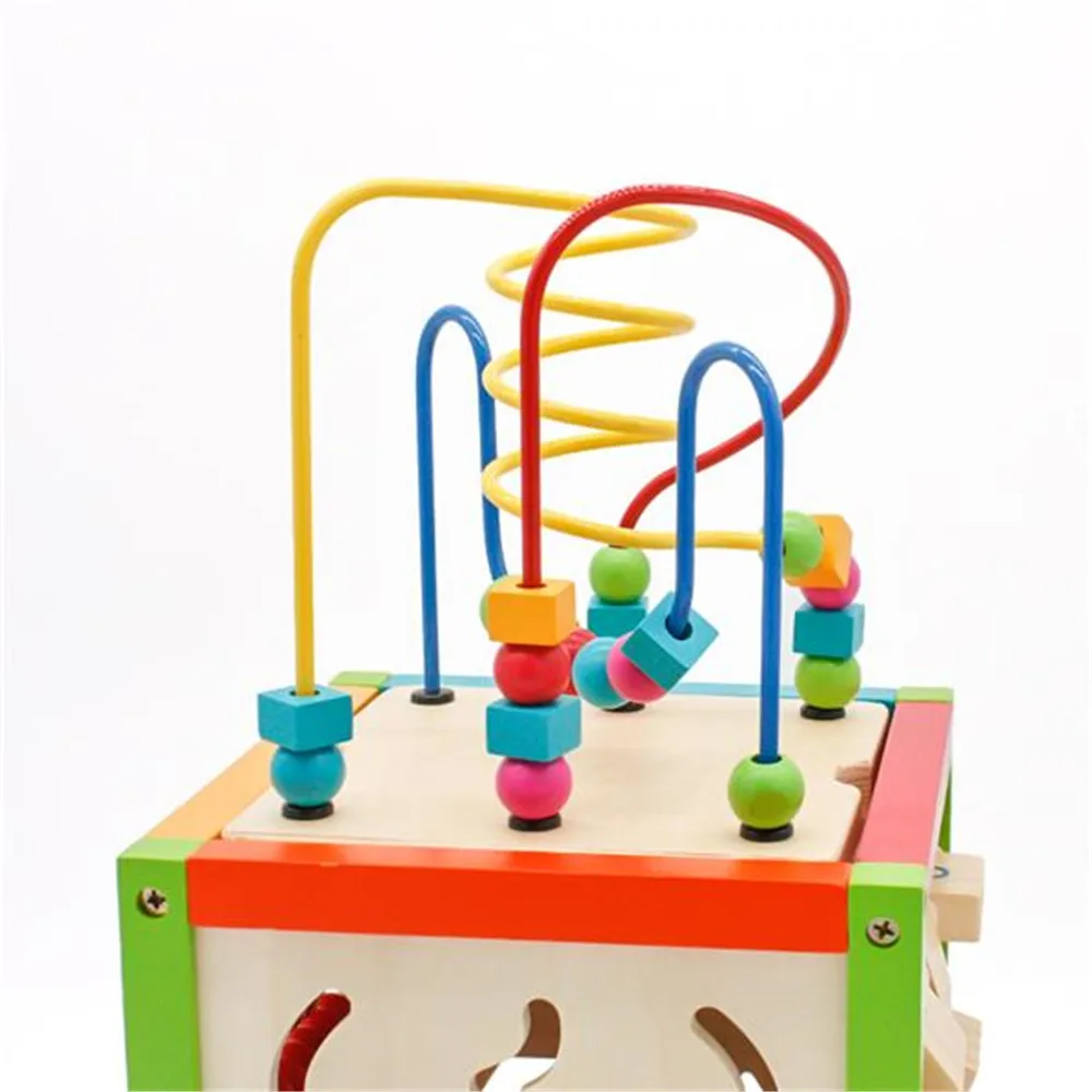 Montessori For Kid Wooden 5 in 1 Multipurpose Activity Cube Center Toys Educational Bead Maze Early Learning Toy For Kids Gifts
Montessori For Kid Wooden 5 in 1 Multipurpose Activity Cube Center Toys Educational Bead Maze Early Learning Toy For Kids Gifts