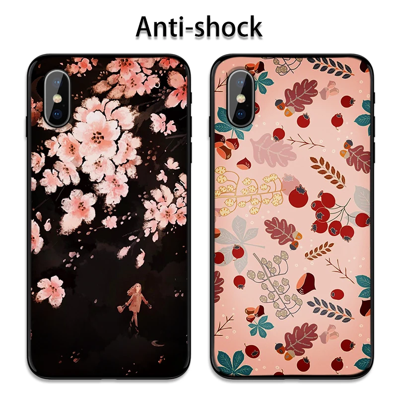 Силиконовый чехол с маленькими ромашками для iphone 7 8 plus мягкий защитный из ТПУ 7plus