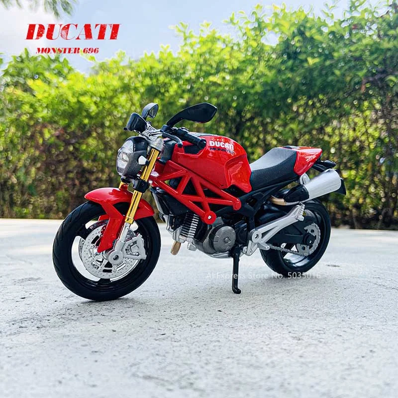 Модель мотоцикла Maisto 1:12 Ducati Monster 696 литый под давлением красный сплав коллекция