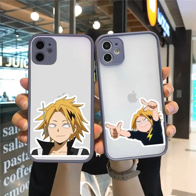 Denki kaminari Phone Case For iPhone 12 11 Mini Pro XR XS Max 7 8 Plus X Matte transparent Gray Cover
Denki kaminari Phone Case For iPhone 12 11 Mini Pro XR XS Max 7 8 Plus X Matte transparent Gray Cover