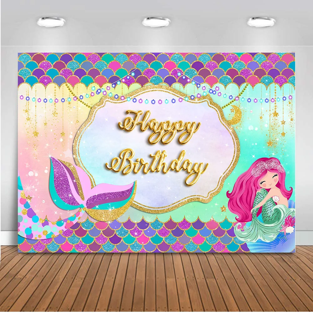 Mermaid Backdrop Birthday Party for Girl Banner Photo Studio Photography Backdrops Birthday Party Decorations Dessert Table
Mermaid Backdrop Birthday Party for Girl Banner Photo Studio Photography Backdrops Birthday Party Decorations Dessert Table