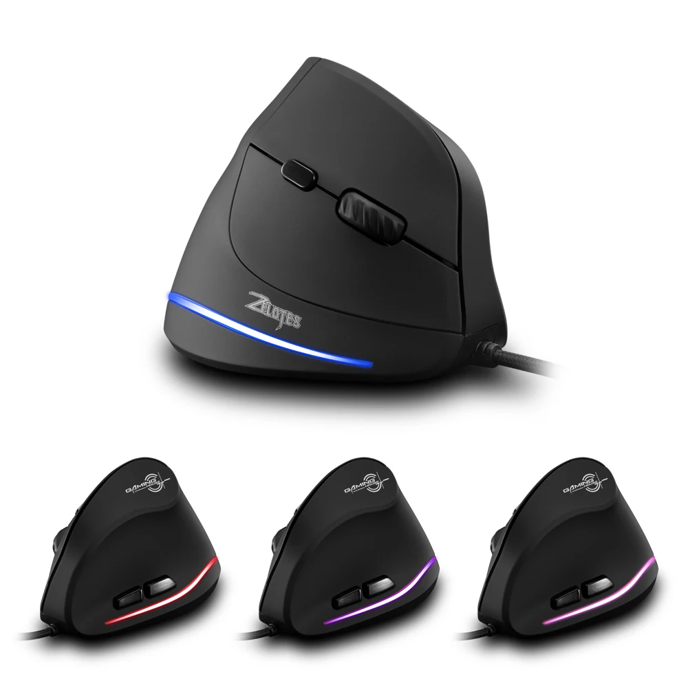 T-20 Gaming Mouse Wired Vertical Mouse Ergonomic Rechargeable 3200DPI Optional Portable Mouse for Mac Laptop PC Computer
T-20 Gaming Mouse Wired Vertical Mouse Ergonomic Rechargeable 3200DPI Optional Portable Mouse for Mac Laptop PC Computer