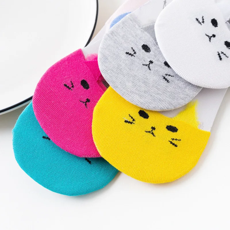 5 Pairs Summer Cartoon Cute Animal Cat Short Socks Funny Female Candy Color Crystal Silk Boat Socks Invisible Sock
5 Pairs Summer Cartoon Cute Animal Cat Short Socks Funny Female Candy Color Crystal Silk Boat Socks Invisible Sock