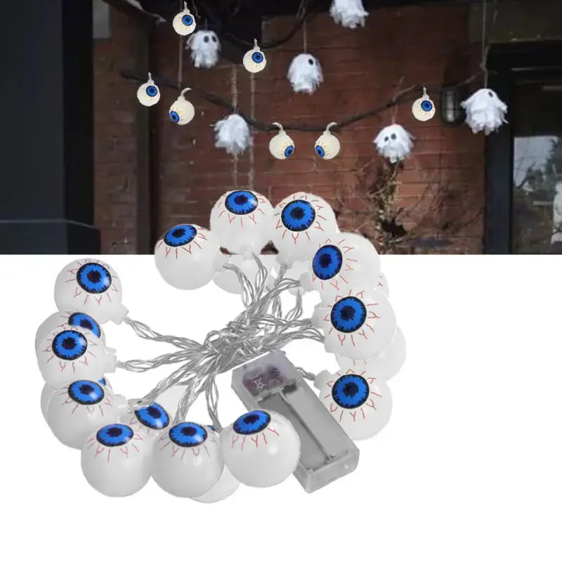 Halloween Ghost Eyes Ball String Lights Waterproof Horror Nights Decoration Festive Season Party Xmas Party Decoration 20 LEDs
Halloween Ghost Eyes Ball String Lights Waterproof Horror Nights Decoration Festive Season Party Xmas Party Decoration 20 LEDs
