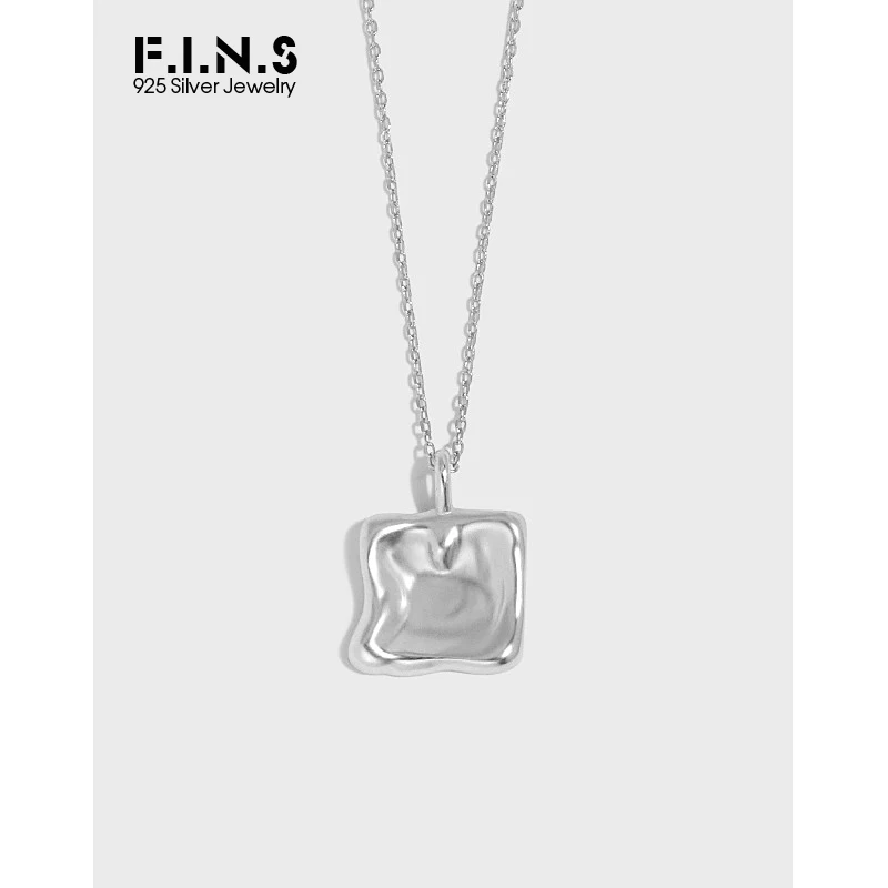 F.I.N.S Geometric S925 Sterling Silver Clavicle Necklace Matte Irregular Square Pendant Minimalist Stackable Chain Silver 925
F.I.N.S Geometric S925 Sterling Silver Clavicle Necklace Matte Irregular Square Pendant Minimalist Stackable Chain Silver 925