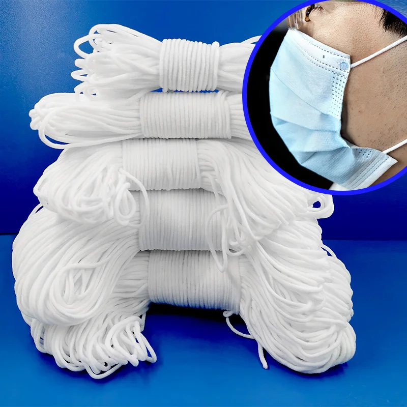 New 100 Meter 3mm Round Elastic Band Rope For Mouth Masks Ear Cord Garment DIY Sewing Clothing Craft Accessories Making Supplies
New 100 Meter 3mm Round Elastic Band Rope For Mouth Masks Ear Cord Garment DIY Sewing Clothing Craft Accessories Making Supplies