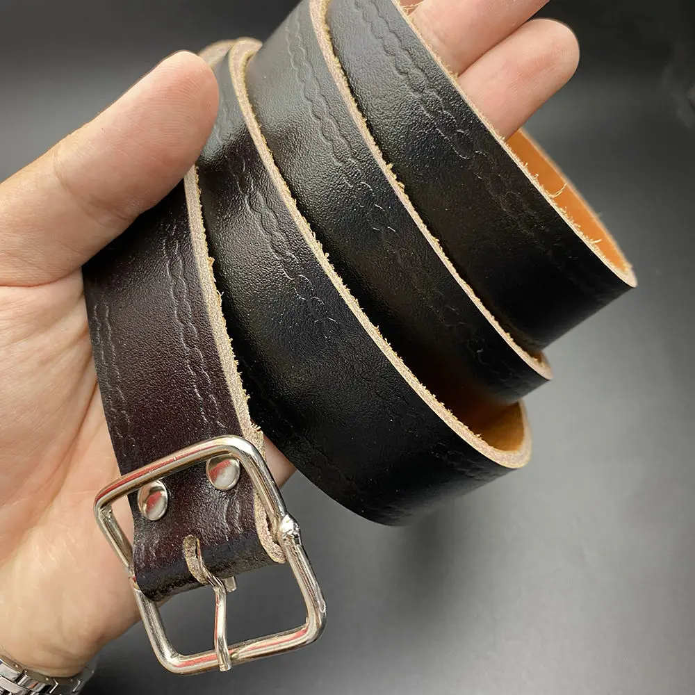 Handmade strong and durable old-fashioned cowhide belt thick pure cowhide electrician belt labor insurance pants belt men
Handmade strong and durable old-fashioned cowhide belt thick pure cowhide electrician belt labor insurance pants belt men