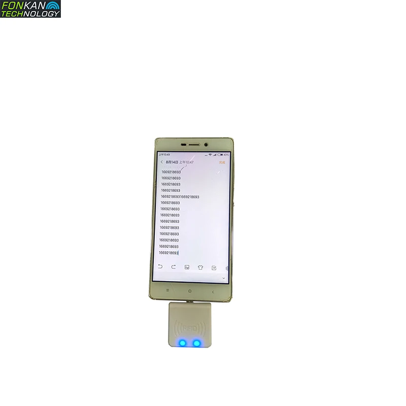 FONKAN мини ультра-маленький портативный LF 125 кГц/13 56 МГц Android мобильный телефон RFID