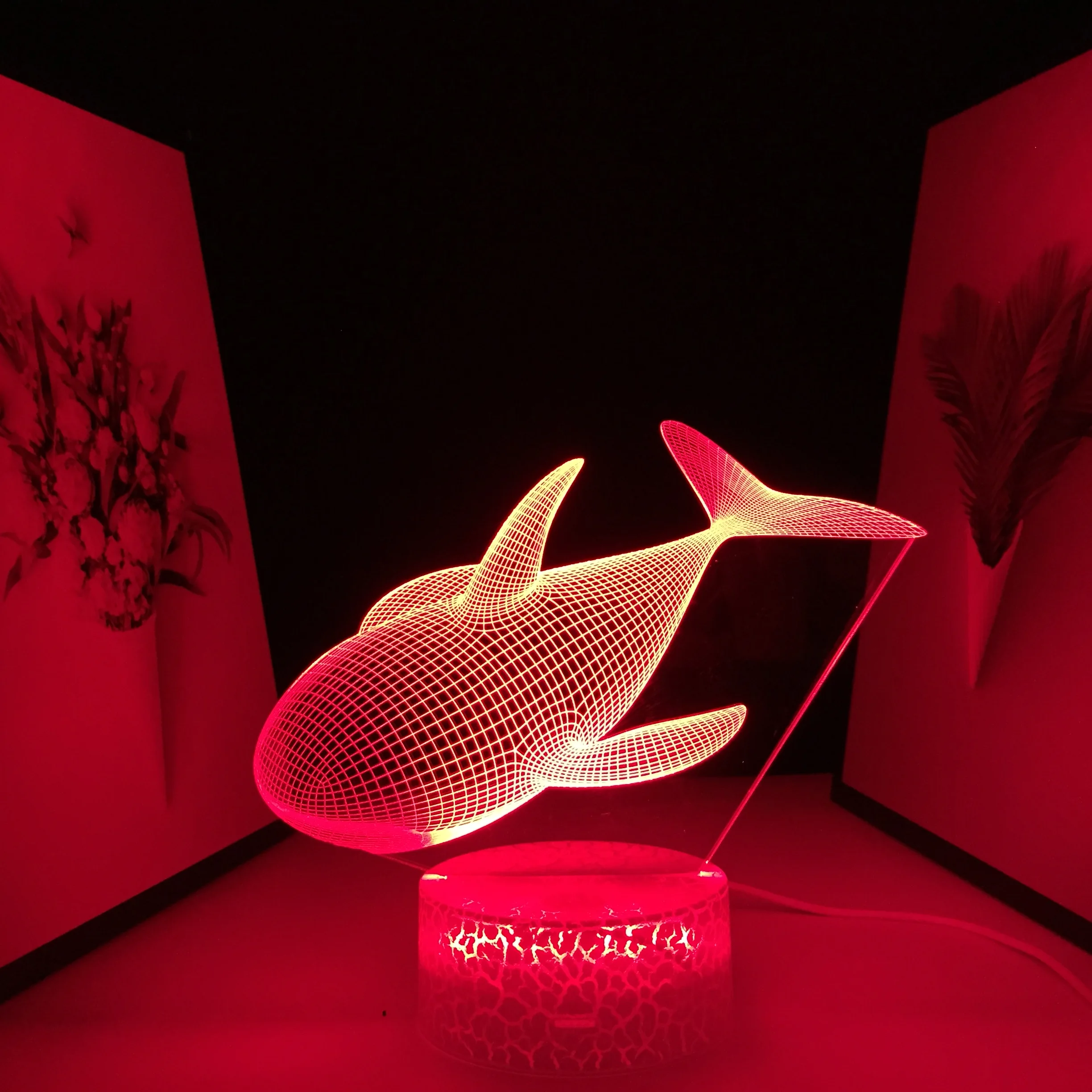 Shark model 3D magic lantern bedroom children s room table lamp home decoration bedroom dormitory energy saving LED night light
Shark model 3D magic lantern bedroom children s room table lamp home decoration bedroom dormitory energy saving LED night light