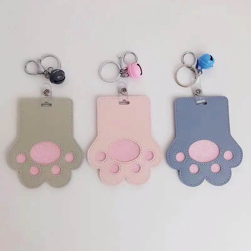 Sharkbang New Arrival Cartoon Cat Paw ID Credit Bank Bus Card Holder Keychain With Bell Cute Card Protective Case Stationery
Sharkbang New Arrival Cartoon Cat Paw ID Credit Bank Bus Card Holder Keychain With Bell Cute Card Protective Case Stationery