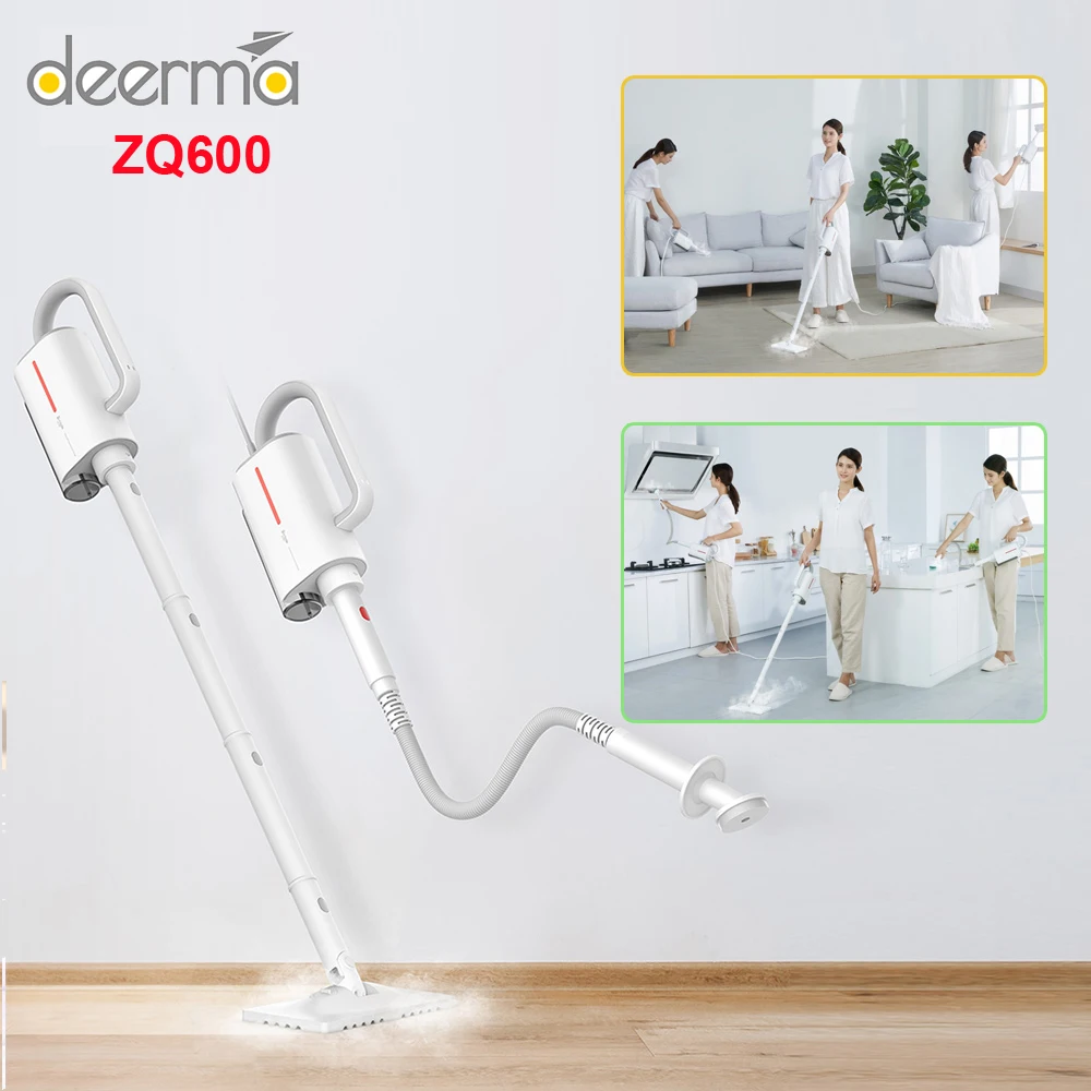 Пароочиститель Deerma ZQ600/ZQ610 бытовой пылесос с 5 щетками для глажки ткани пола кухни