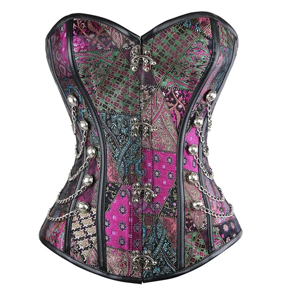 12 Spiral Steel Boned Purple Punk Rave Gothic Corset Womens Overbust Steampunk Corselet Gothic Bustiers S-2XL
12 Spiral Steel Boned Purple Punk Rave Gothic Corset Womens Overbust Steampunk Corselet Gothic Bustiers S-2XL