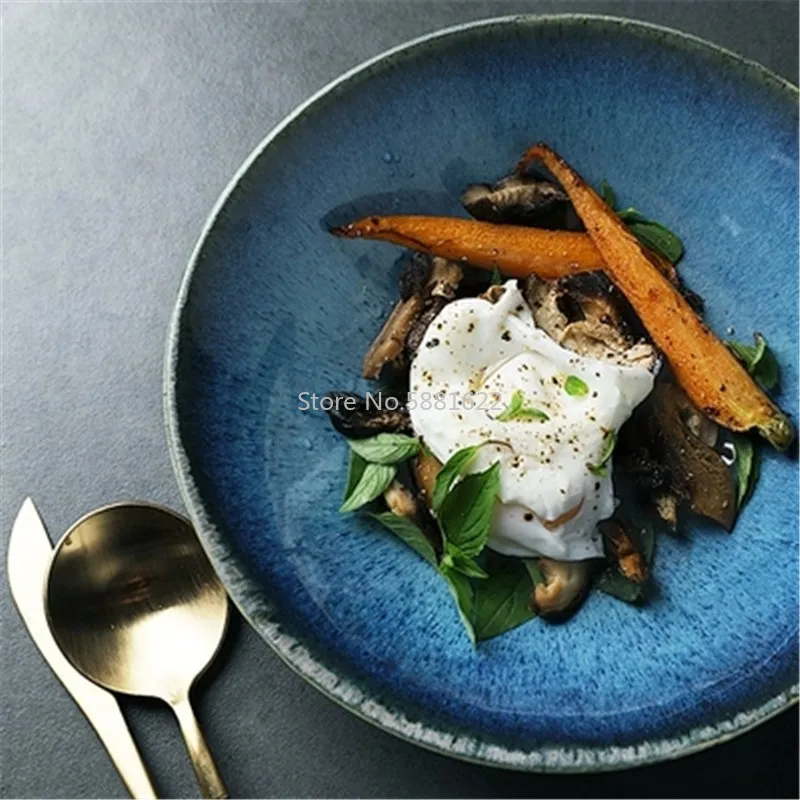 Japanese Ceramic Noodle Soup Bowl Ramen Salad Bowl Big Shallow Kiln Dinner Bowl
Japanese Ceramic Noodle Soup Bowl Ramen Salad Bowl Big Shallow Kiln Dinner Bowl