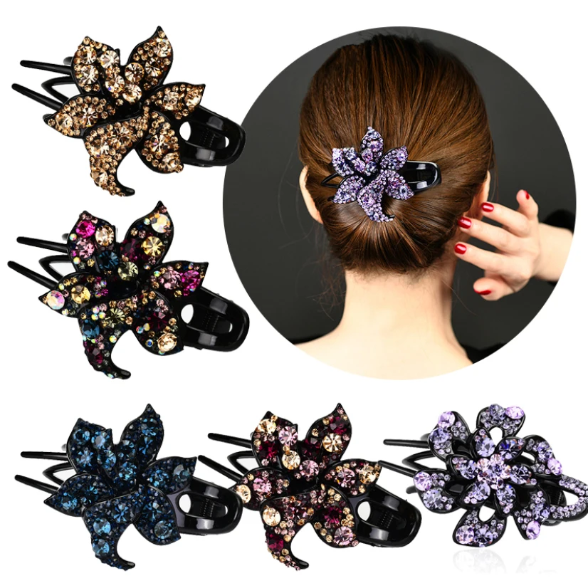 New Fashion Women Crystal Hair Clips Duck Beak Hairpin Korean Comb Rhinestone Butterfly Jewelry Hair Grips Girl Hair Accessories
New Fashion Women Crystal Hair Clips Duck Beak Hairpin Korean Comb Rhinestone Butterfly Jewelry Hair Grips Girl Hair Accessories