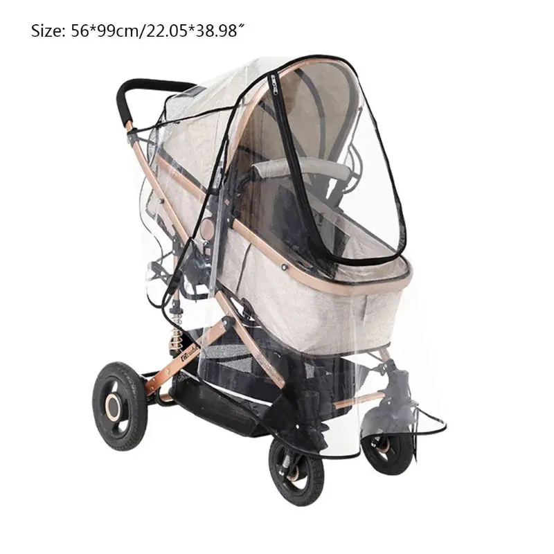 Universal Stroller Rain Cover Trolley Umbrella Raincoat Side Ventilation Weather Shield Baby Car Accessories
Universal Stroller Rain Cover Trolley Umbrella Raincoat Side Ventilation Weather Shield Baby Car Accessories