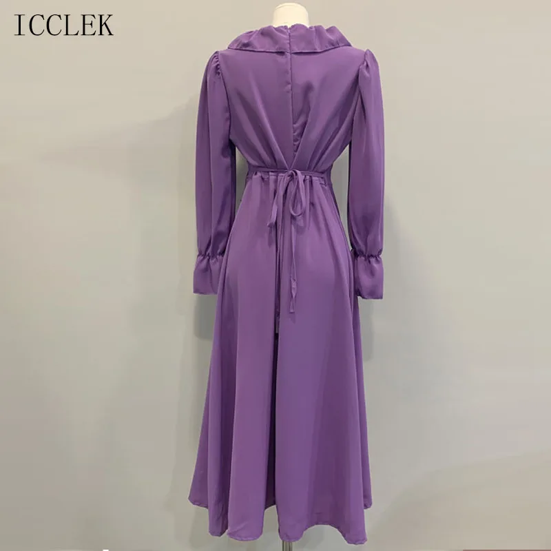 One-Piece Chiffon Dress Femme Dress 2021 Spring Fall New Korean Elegant Cute Dress V-Neck A-Line Dress Ruffled Long Sleeve Dress
One-Piece Chiffon Dress Femme Dress 2021 Spring Fall New Korean Elegant Cute Dress V-Neck A-Line Dress Ruffled Long Sleeve Dress