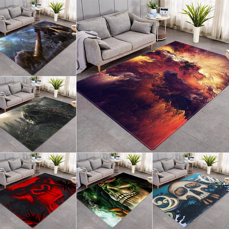 3D Print Skull Non-Slip Carpet for Living Room Study Play Mat Washable Rugs 40x60cm-160x200cm Bedroom Decor Alfombra Dormitorio
3D Print Skull Non-Slip Carpet for Living Room Study Play Mat Washable Rugs 40x60cm-160x200cm Bedroom Decor Alfombra Dormitorio