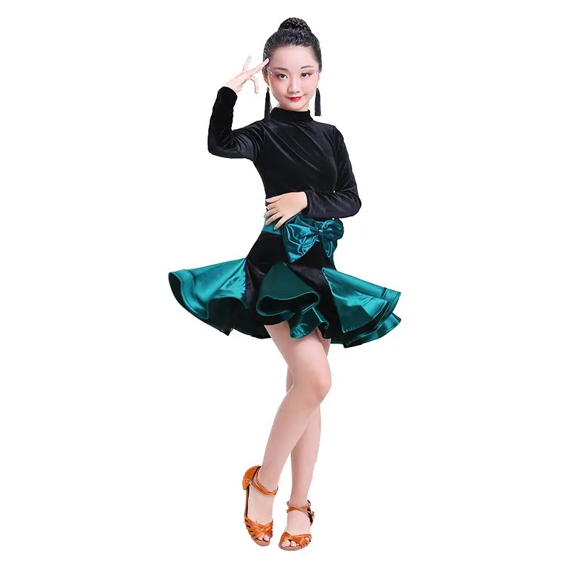 Slim Latin Dance Costume Long Sleeve Ballroom Practice Wear Girls Tango Salsa Samba Cha Cha Rumba Performance Clothing DC4517
Slim Latin Dance Costume Long Sleeve Ballroom Practice Wear Girls Tango Salsa Samba Cha Cha Rumba Performance Clothing DC4517