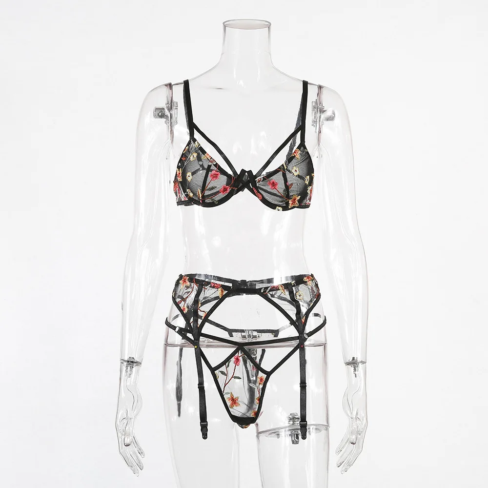 Yimunancy 3-piece Lace Bra Set Women Bra Underwire + Panty 2021 Spring Sexy Underwear Lingerie Set 
Yimunancy 3-piece Lace Bra Set Women Bra Underwire + Panty 2021 Spring Sexy Underwear Lingerie Set