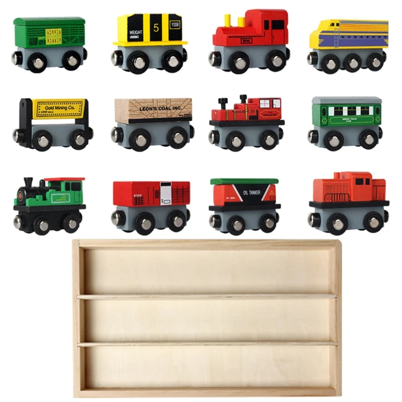 1Set/12Pieces Wooden Train Set Baby Realistic Toy Vehicle Train Model Simulation Toy with 4pc Locomotive & 8 Carriage
1Set/12Pieces Wooden Train Set Baby Realistic Toy Vehicle Train Model Simulation Toy with 4pc Locomotive & 8 Carriage