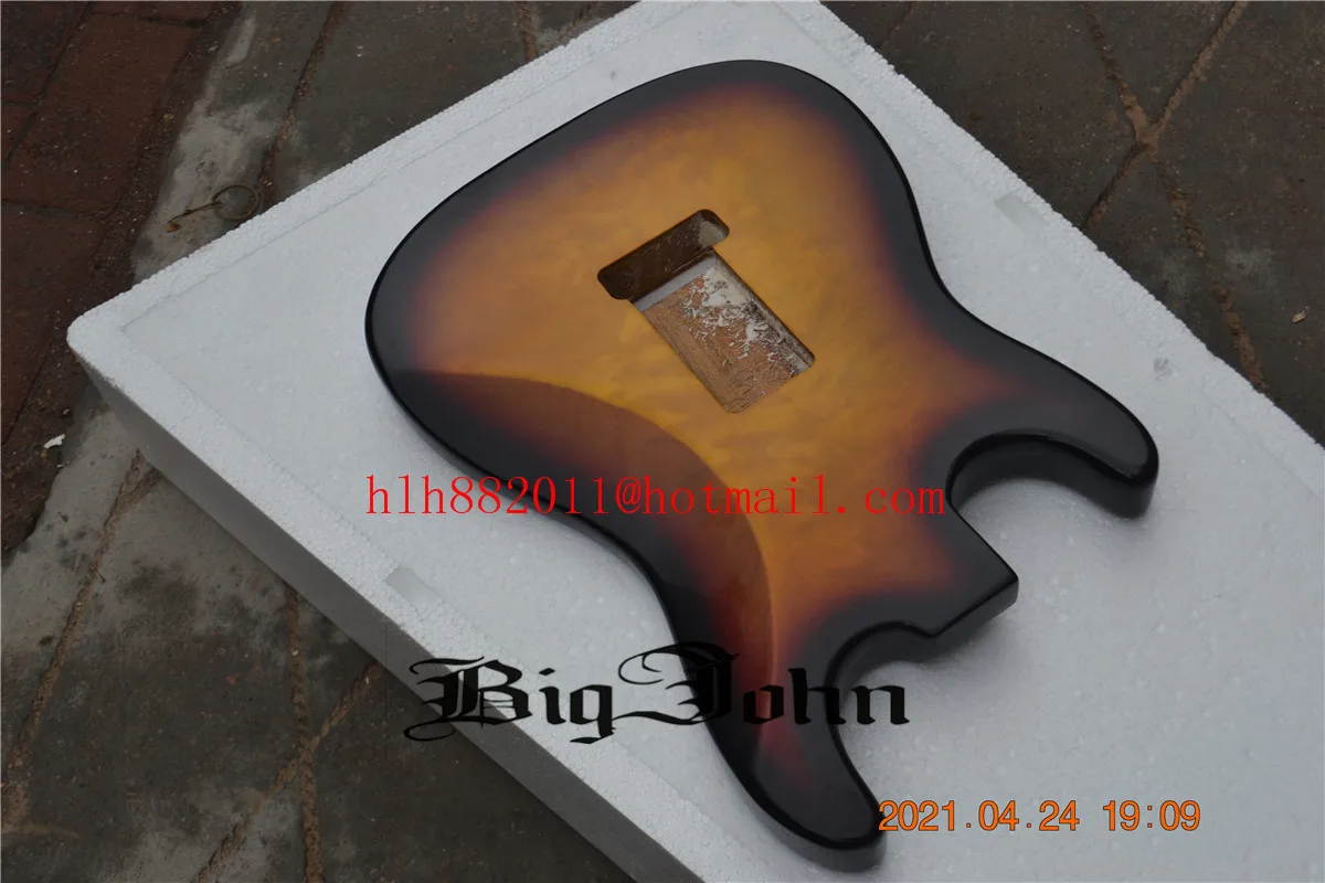 Sunburst Electric Guitar Alder Body,Quilted Maple Top Body 3S Route BJ-442 
Sunburst Electric Guitar Alder Body,Quilted Maple Top Body 3S Route BJ-442