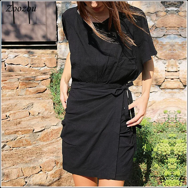 Summer Women Backless Short Mini Plain Dress Tie Waist Short Sleeve Sexy Boho Dresses Solid Color Retro Chic Slim Dress Custom
Summer Women Backless Short Mini Plain Dress Tie Waist Short Sleeve Sexy Boho Dresses Solid Color Retro Chic Slim Dress Custom