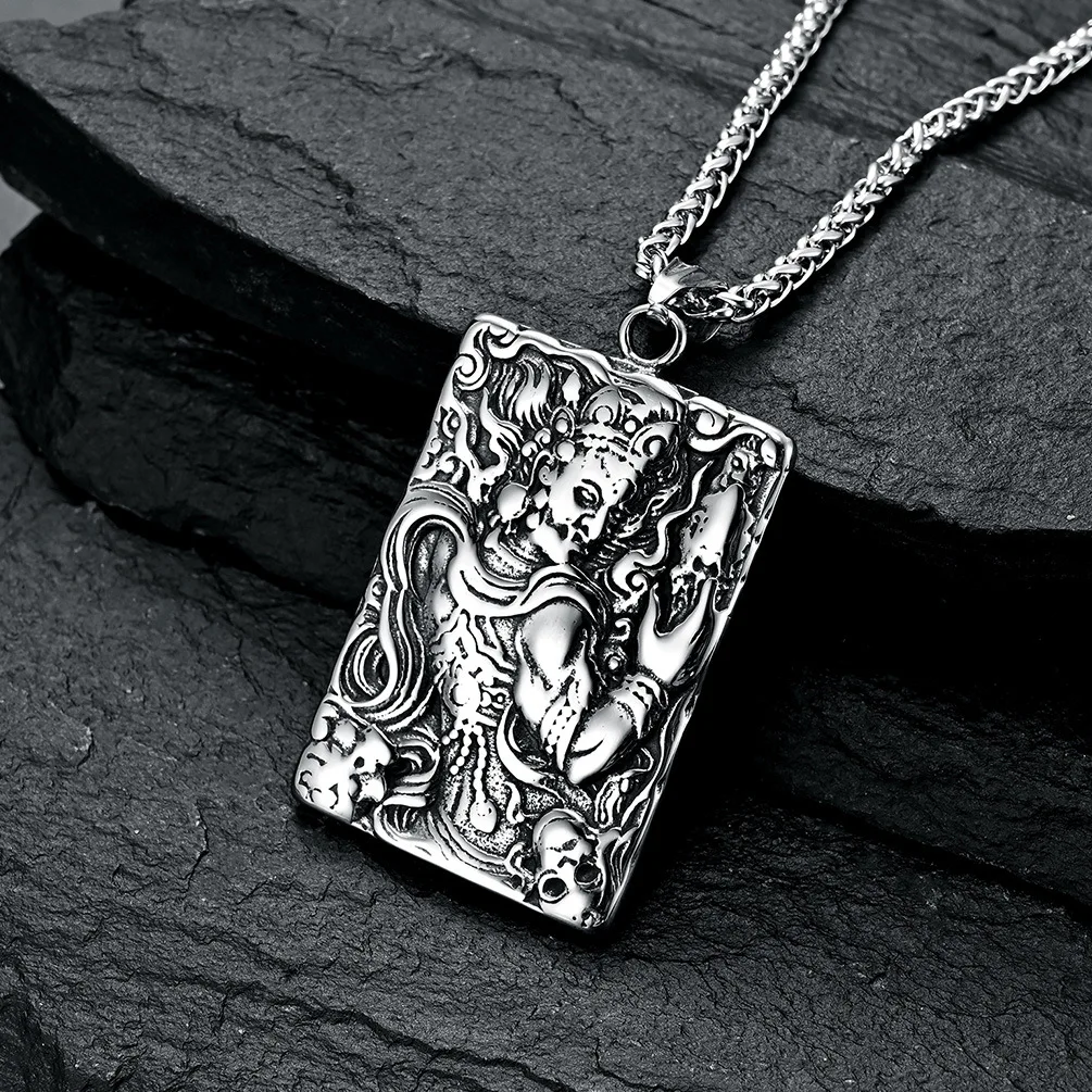2021 New Design Ethnic Vintgae Buddhism Titanium Steel Amulet Pendant Domineering Buddha Supernatural For Men Boyfriend Presents
2021 New Design Ethnic Vintgae Buddhism Titanium Steel Amulet Pendant Domineering Buddha Supernatural For Men Boyfriend Presents