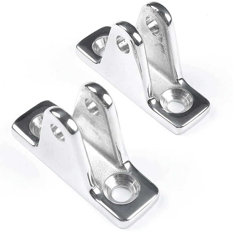 2 Pack Top 90Deck Hinge with Quick Release Pin with Drop Cam & Spring & Lanyard Prevents Loss 316 Stainless Steel 
2 Pack Top 90Deck Hinge with Quick Release Pin with Drop Cam & Spring & Lanyard Prevents Loss 316 Stainless Steel