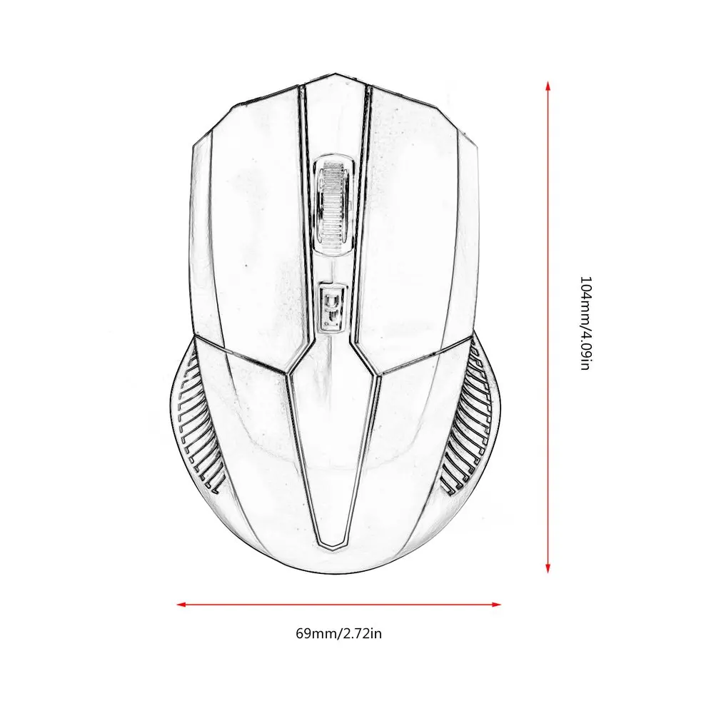 2.4 GHz Wireless Optical Mouse Mice with Built-in USB 2.0 Receiver for PC Laptop Ergonomic Design Mouse Gamer Mouse
2.4 GHz Wireless Optical Mouse Mice with Built-in USB 2.0 Receiver for PC Laptop Ergonomic Design Mouse Gamer Mouse