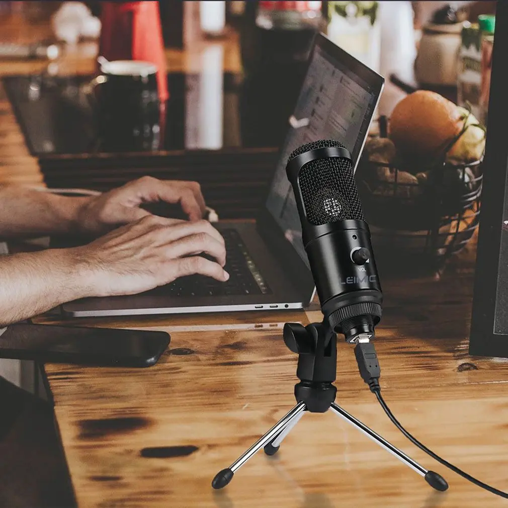 USB Condenser Recording Microphone For Laptop Windows PC Streaming Studio Recording Vocals Voice Over YouTube With Tripod Stand
USB Condenser Recording Microphone For Laptop Windows PC Streaming Studio Recording Vocals Voice Over YouTube With Tripod Stand